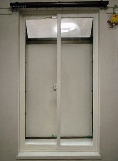 施工例：ブラマードとソノグラスを使用した二重窓の設置