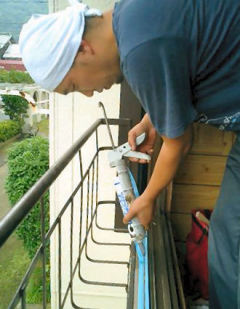 施工例:内付けサッシを使用して、木製建具の窓をリフォーム